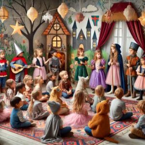 Atelier contes déguisés en accueil de loisirs