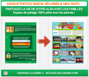 Blog ALSH sécurisé pour partager des photos 
