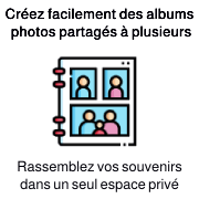 Rassembler photos et vidéos dans un espace privé en ligne