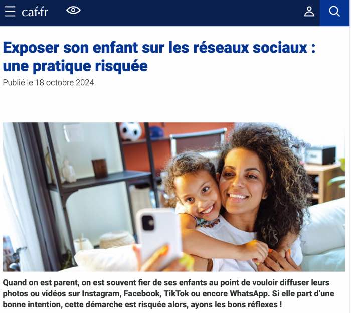 Exposer des enfants sur les réseaux sociaux