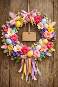 Couronne de pâques en papier