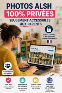 Espace photos ALSH sécurisé